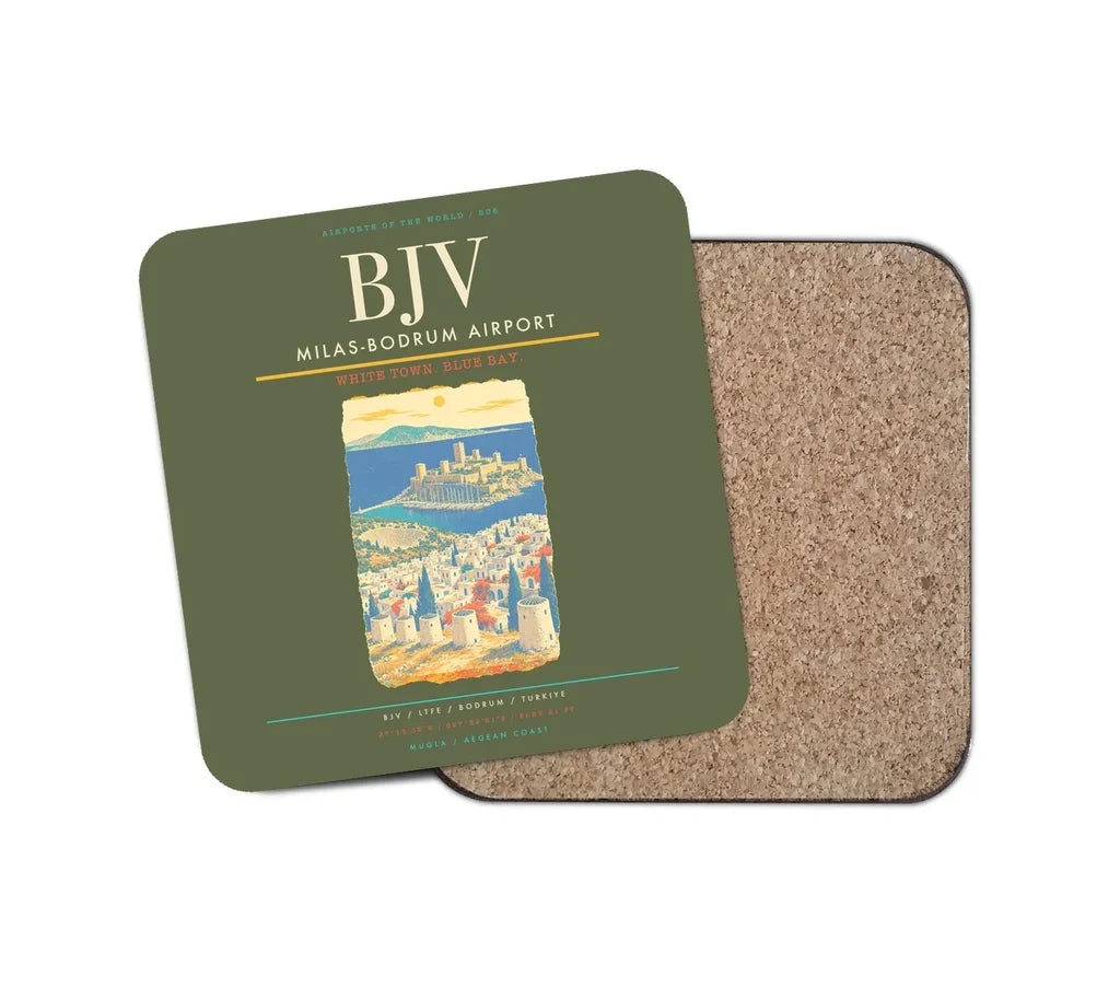 Milas-Bodrum Airport BJV Coaster 1-Piece - Green Army