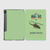 Thumbnail for Bell AH-1G Cobra design on light green samsung tablet tablet case