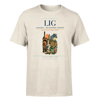 Thumbnail for Limoges – Bellegarde Airport (LIG) T-Shirt single-side front print in Beige | limoges-bellegarde-airport-lig-double-side-t-shirt