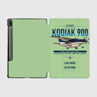 Thumbnail for Daher Kodiak 900 design on light green samsung tablet tablet case