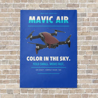 Thumbnail for DJI Mavic Air vertical canvas print - no frame - blue background