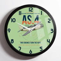 Thumbnail for Fairey Gannet AS.4 design on light green framed wall clock