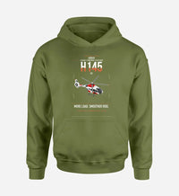 Thumbnail for Airbus H145 D3 design on green army double-side hoodie, single-side print