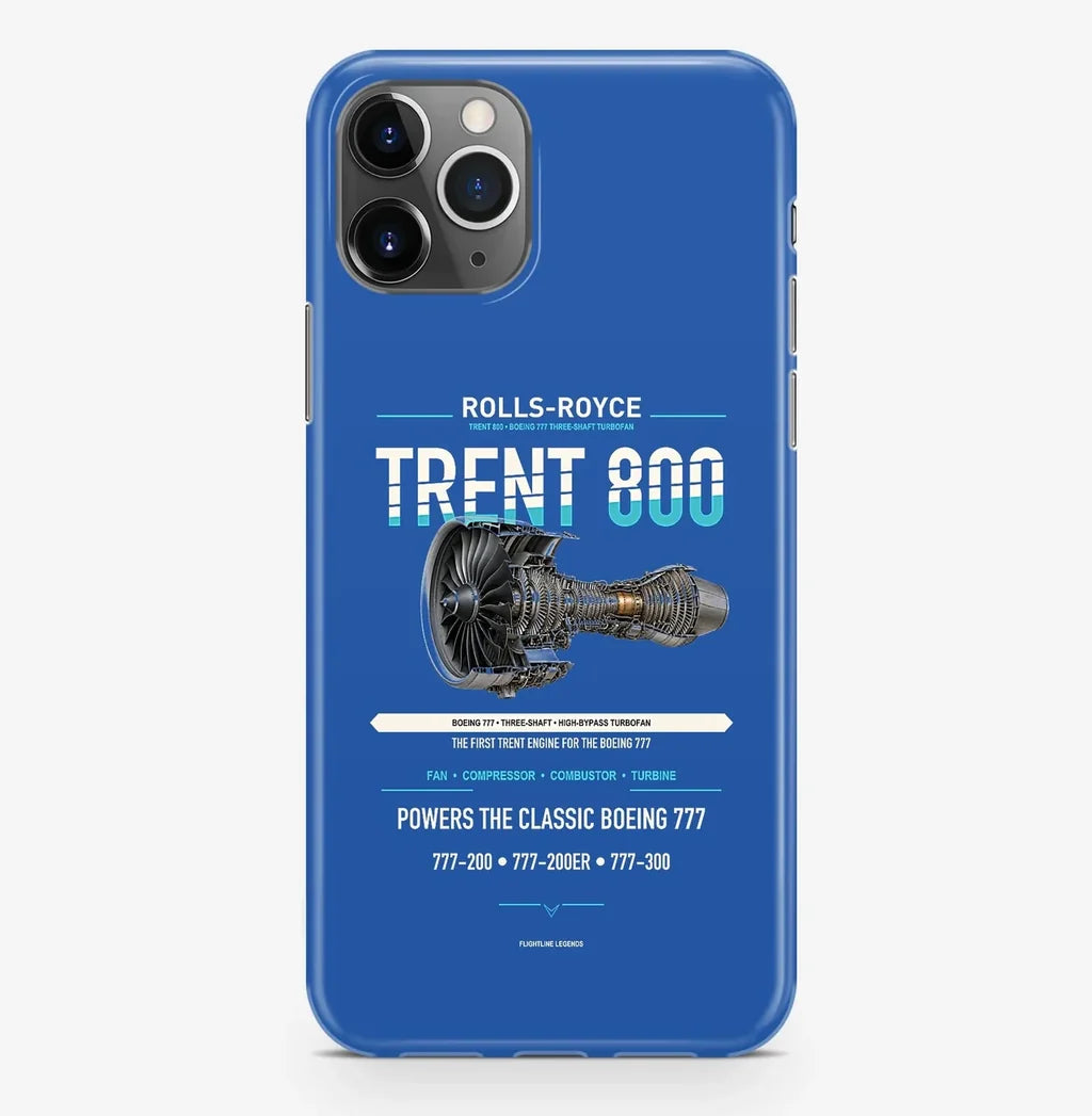 TRENT 800 Case ProMax design on blue iphone case promax