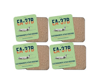 Thumbnail for EA-37B Compass Call design on light green 4 pieces set coaster