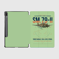 Thumbnail for Savoia-Marchetti SM.79-II Sparviero design on light green samsung tablet tablet case
