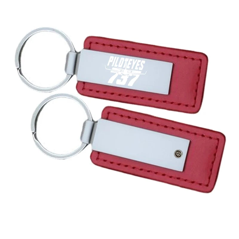 Customisable Amazing Piloteyes737 Faux Leather Key Chain - view 20