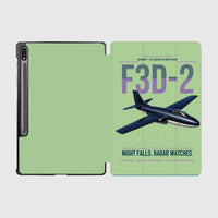 Thumbnail for F3D-2 Skyknight design on light green samsung tablet tablet case