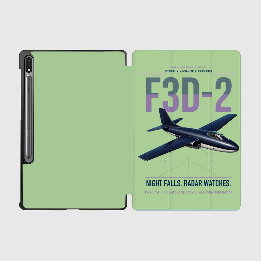 F3D-2 Skyknight design on light green samsung tablet tablet case