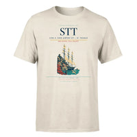 Thumbnail for Cyril E. King Airport (STT) T-Shirt single-side front print in Beige | cyril-e-king-airport-stt-double-side-t-shirt