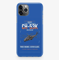 Thumbnail for Sikorsky CH-53K King Stallion design on blue magsafe iphone case, for iPhone Pro Max