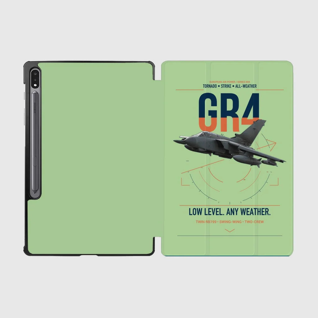 Panavia Tornado GR4 design on light green samsung tablet tablet case