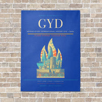 Thumbnail for Heydar Aliyev International Airport GYD — Baku vertical canvas print - no frame - blue background
