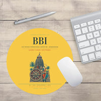 Thumbnail for Biju Patnaik International Airport (BBI) design on yellow round mouse pad