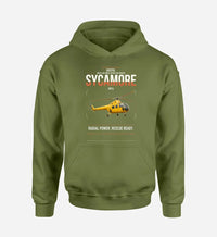 Thumbnail for Bristol Sycamore HR14 design on green army double-side hoodie, single-side print