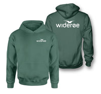 Thumbnail for Wideroe Airlines logo on green double side hoodie
