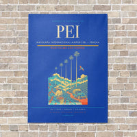Thumbnail for Matecaña International Airport PEI — Pereira vertical canvas print - no frame - blue background