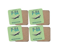 Thumbnail for P-8A Poseidon design on light green 4 pieces set coaster