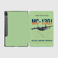 Thumbnail for MC-130J COMMANDO II design on light green samsung tablet tablet case