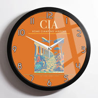 Thumbnail for Rome Ciampino Airport CIA Wall-Clock Framed - Orange