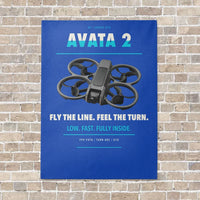 Thumbnail for DJI Avata 2 vertical canvas print - no frame - blue background