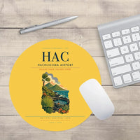 Thumbnail for Hachijojima Airport (HAC) design on yellow round mouse pad