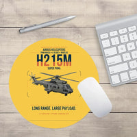 Thumbnail for Airbus H215M design on yellow round mouse pad