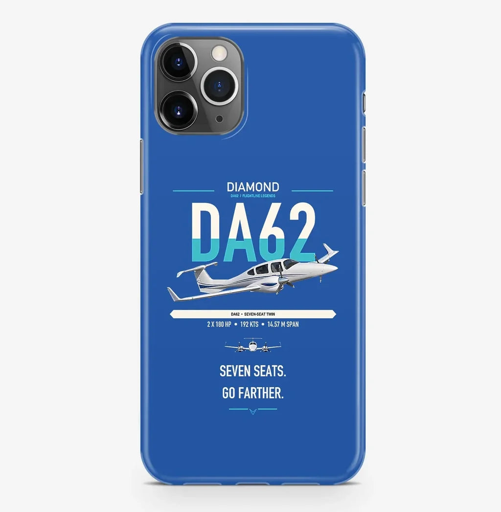 Diamond DA62 design on blue magsafe iphone case, for iPhone Pro Max