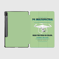 Thumbnail for DJI P4 Multispectral design on light green samsung tablet tablet case