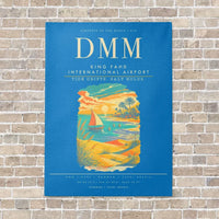 Thumbnail for King Fahd International Airport DMM - Canvas Framed - Turquoise