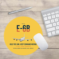 Thumbnail for E-6B Mercury design on yellow round mouse pad