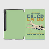 Thumbnail for EA-6B Prowler design on light green samsung tablet tablet case