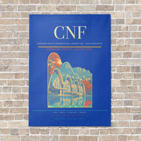 Thumbnail for Tancredo Neves International Airport CNF — Belo Horizonte vertical canvas print - no frame - blue background