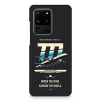 Thumbnail for Boeing 777-9 design on samsung case - black