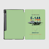 Thumbnail for F-14A Tomcat Defend The Fleet design on light green samsung tablet tablet case