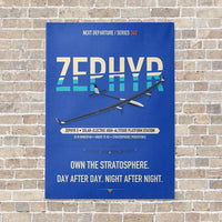 Thumbnail for Airbus Zephyr S vertical canvas print - no frame - blue background