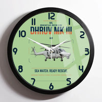 Thumbnail for HAL ALH Dhruv Mk III design on light green framed wall clock