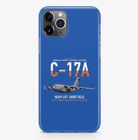 Thumbnail for C-17A Globemaster III design on blue magsafe iphone case, for iPhone Pro Max