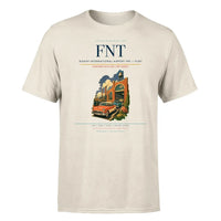 Thumbnail for Bishop International Airport (FNT) T-Shirt single-side front print in Beige | bishop-international-airport-fnt-double-side-t-shirt