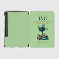 Thumbnail for Shaheed Bhagat Singh International Airport (IXC) design on light green samsung tablet tablet case