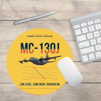 Thumbnail for MC-130J COMMANDO II design on yellow round mouse pad