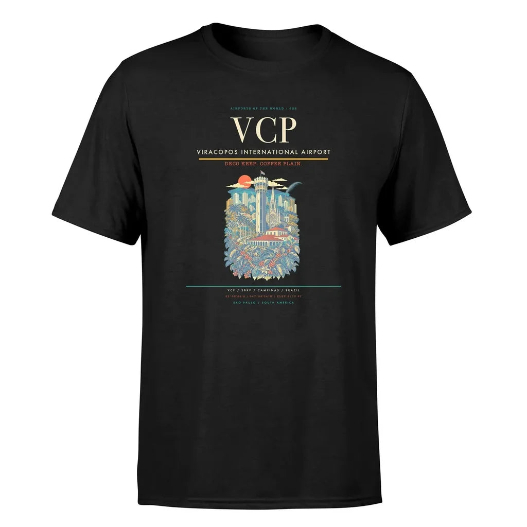 Campinas Airport (VCP) Premium T-Shirt Black