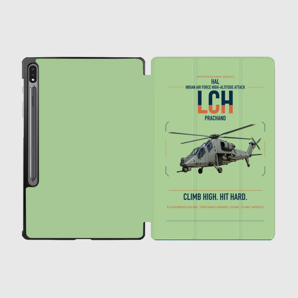 HAL LCH Prachand design on light green samsung tablet tablet case