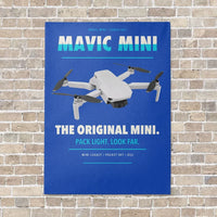Thumbnail for DJI Mavic Mini vertical canvas print - no frame - blue background