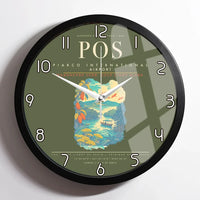 Thumbnail for Piarco International Airport POS Wall-Clock Framed - Green Army