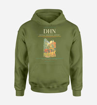 Thumbnail for Dothan Regional Airport (DHN) design on green army hoodie single-side print