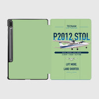 Thumbnail for Tecnam P2012 STOL design on light green samsung tablet tablet case