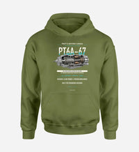 Thumbnail for PT6A-67 design on green army hoodie single side