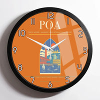 Thumbnail for Porto Alegre - Salgado Filho International Airport POA Wall-Clock Framed - Orange