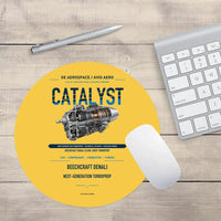 Thumbnail for CATALYST design on yellow round mouse pad